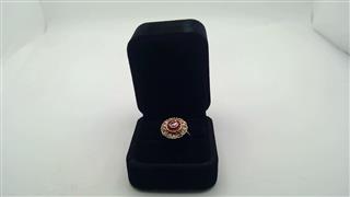 Vintage Ruby Unisex Stone & Diamond Ring 13 Diamonds 1.53 Carat T.W.